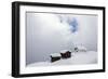 Snow Covered Mountain Huts and Church Surrounded by Low Clouds, Bettmeralp, District of Raron-Roberto Moiola-Framed Photographic Print