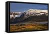 Snow-Covered Mountain in the Sneffels Range in the Fall-James Hager-Framed Stretched Canvas