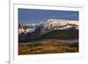 Snow-Covered Mountain in the Sneffels Range in the Fall-James Hager-Framed Photographic Print