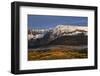 Snow-Covered Mountain in the Sneffels Range in the Fall-James Hager-Framed Photographic Print