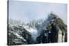 Snow-Covered Mountain near Yosemite Valley-George D Lepp-Stretched Canvas