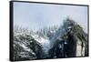 Snow-Covered Mountain near Yosemite Valley-George D Lepp-Framed Stretched Canvas