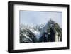 Snow-Covered Mountain near Yosemite Valley-George D Lepp-Framed Photographic Print