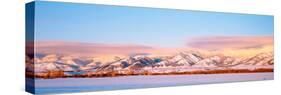 Snow Covered Mountains, Bridger Mountains, Rocky Mountains, Bozeman, Gallatin County, Montana, USA-null-Stretched Canvas