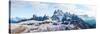 Snow Covered Mountains, Dolomites, Dolomiti Di Sesto Nature Park, Hochpustertal, Alta Pusteria-null-Stretched Canvas