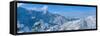 Snow-Covered Mountains in Sequoia National Park, California-null-Framed Stretched Canvas