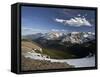 Snow-Covered Mountains in the Spring from Trail Ridge Road, Rocky Mountain National Park, Colorado-James Hager-Framed Stretched Canvas