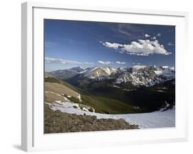 Snow-Covered Mountains in the Spring from Trail Ridge Road, Rocky Mountain National Park, Colorado-James Hager-Framed Photographic Print