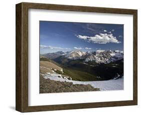 Snow-Covered Mountains in the Spring from Trail Ridge Road, Rocky Mountain National Park, Colorado-James Hager-Framed Photographic Print