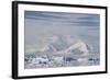 Snow-Covered Mountains Line the Ice Floes in Penola Strait, Antarctica, Polar Regions-Michael Nolan-Framed Photographic Print