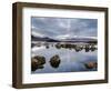 Snow Covered Mountains, Lochan Na H Achlaise, Rannoch Moor, Argyll and Bute, Highlands, Scotland-Chris Hepburn-Framed Photographic Print
