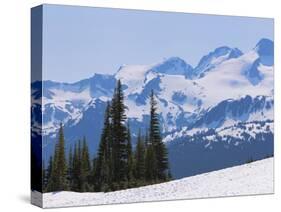 Snow Covered Mountains Near Whistler, British Columbia, Canada, North America-Martin Child-Stretched Canvas