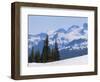 Snow Covered Mountains Near Whistler, British Columbia, Canada, North America-Martin Child-Framed Photographic Print