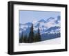 Snow Covered Mountains Near Whistler, British Columbia, Canada, North America-Martin Child-Framed Photographic Print