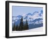 Snow Covered Mountains Near Whistler, British Columbia, Canada, North America-Martin Child-Framed Photographic Print