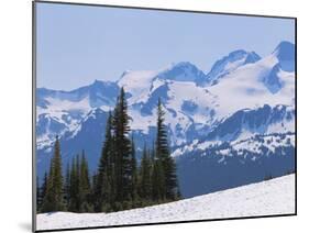 Snow Covered Mountains Near Whistler, British Columbia, Canada, North America-Martin Child-Mounted Photographic Print