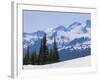 Snow Covered Mountains Near Whistler, British Columbia, Canada, North America-Martin Child-Framed Photographic Print