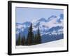 Snow Covered Mountains Near Whistler, British Columbia, Canada, North America-Martin Child-Framed Photographic Print