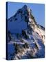 Snow Covered Peak in Cascade Range-Paul Souders-Stretched Canvas