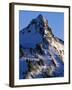 Snow Covered Peak in Cascade Range-Paul Souders-Framed Photographic Print