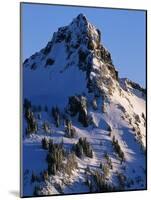 Snow Covered Peak in Cascade Range-Paul Souders-Mounted Photographic Print