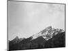 Snow Covered Peak "In [Grand] Teton National Park" Wyoming, Geology, Geological. 1933-1942-Ansel Adams-Mounted Art Print