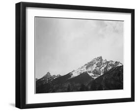 Snow Covered Peak "In [Grand] Teton National Park" Wyoming, Geology, Geological. 1933-1942-Ansel Adams-Framed Art Print