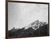 Snow Covered Peak "In [Grand] Teton National Park" Wyoming, Geology, Geological. 1933-1942-Ansel Adams-Framed Art Print