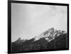 Snow Covered Peak "In [Grand] Teton National Park" Wyoming, Geology, Geological. 1933-1942-Ansel Adams-Framed Art Print