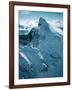 Snow-Covered Peak in the Rocky Mountains-Lowell Georgia-Framed Photographic Print