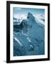 Snow-Covered Peak in the Rocky Mountains-Lowell Georgia-Framed Photographic Print