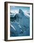 Snow-Covered Peak in the Rocky Mountains-Lowell Georgia-Framed Photographic Print