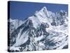 Snow Covered Peak of Annapurna in the Himalayas, Nepal-Nigel Callow-Stretched Canvas