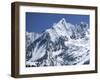 Snow Covered Peak of Annapurna in the Himalayas, Nepal-Nigel Callow-Framed Photographic Print