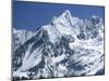 Snow Covered Peak of Annapurna in the Himalayas, Nepal-Nigel Callow-Mounted Photographic Print