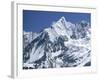 Snow Covered Peak of Annapurna in the Himalayas, Nepal-Nigel Callow-Framed Photographic Print