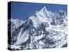 Snow Covered Peak of Annapurna in the Himalayas, Nepal-Nigel Callow-Stretched Canvas