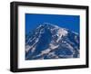 Snow Covered peak of Mount Rainier in the Cascade Mountain Range-Paul Souders-Framed Photographic Print