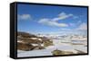 Snow Covered Plateau in the Jotunheimen National Park-Doug Pearson-Framed Stretched Canvas