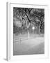 Snow Covered Promenade, Central Park-Walter Bibikow-Framed Premium Photographic Print