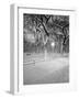 Snow Covered Promenade, Central Park-Walter Bibikow-Framed Photographic Print