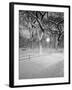 Snow Covered Promenade, Central Park-Walter Bibikow-Framed Photographic Print