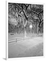 Snow Covered Promenade, Central Park-Walter Bibikow-Framed Photographic Print