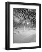 Snow Covered Promenade, Central Park-Walter Bibikow-Framed Photographic Print