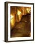 Snow Covered Radnicke Steps in Mala Strana Suburb at Night, Prague, Czech Republic, Europe-Richard Nebesky-Framed Photographic Print