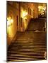 Snow Covered Radnicke Steps in Mala Strana Suburb at Night, Prague, Czech Republic, Europe-Richard Nebesky-Mounted Photographic Print