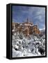 Snow-Covered Red Rock Formations, Dixie National Forest, Utah-James Hager-Framed Stretched Canvas