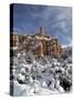 Snow-Covered Red Rock Formations, Dixie National Forest, Utah-James Hager-Stretched Canvas