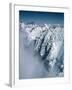 Snow-Covered Rugged Mountain Ridges-Lowell Georgia-Framed Photographic Print