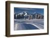 Snow-Covered Scenery in the Churer Rhine Valley-Armin Mathis-Framed Photographic Print
